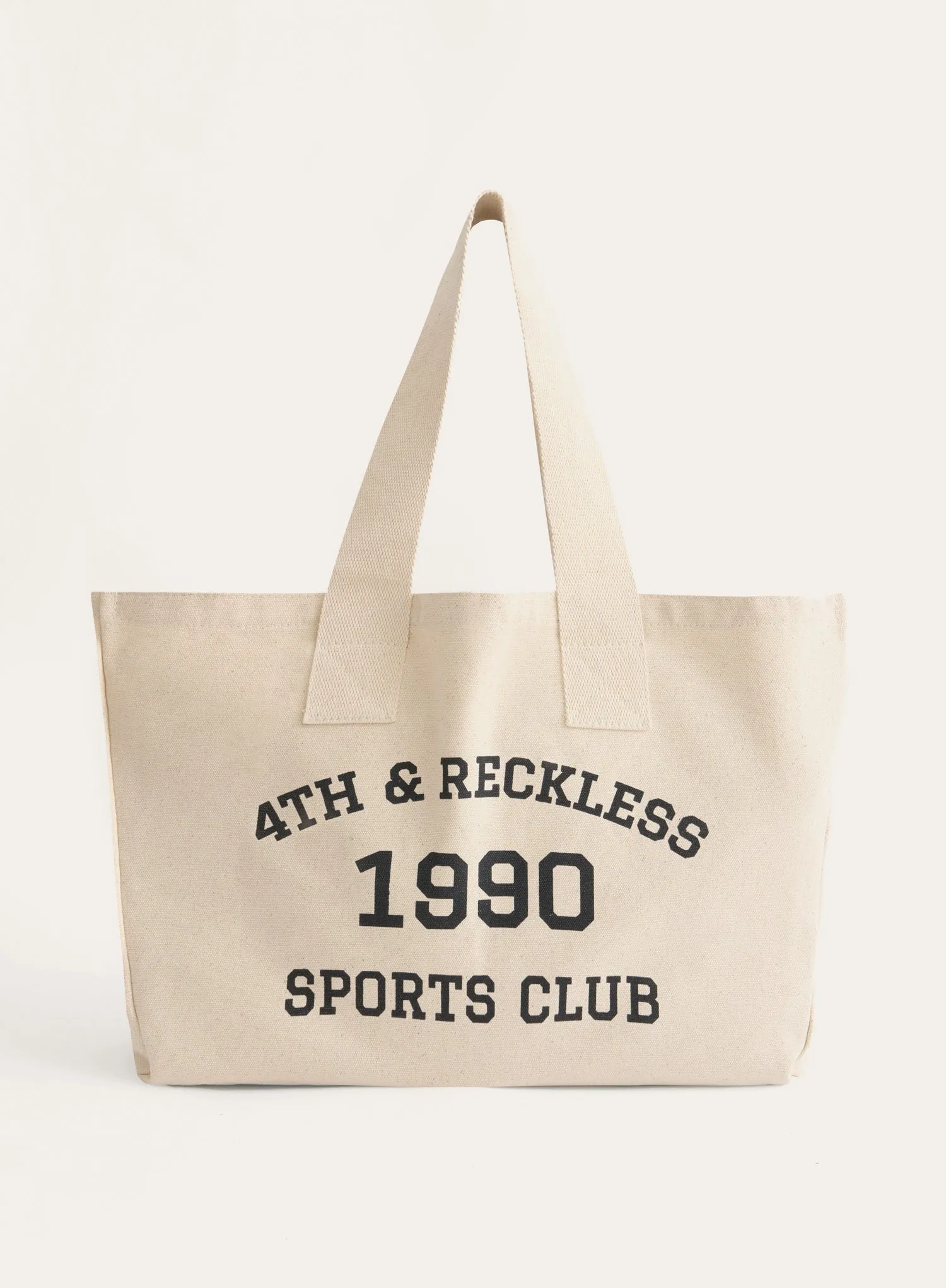 Cream Sports Club Tote Bag sold by 4th and Reckless