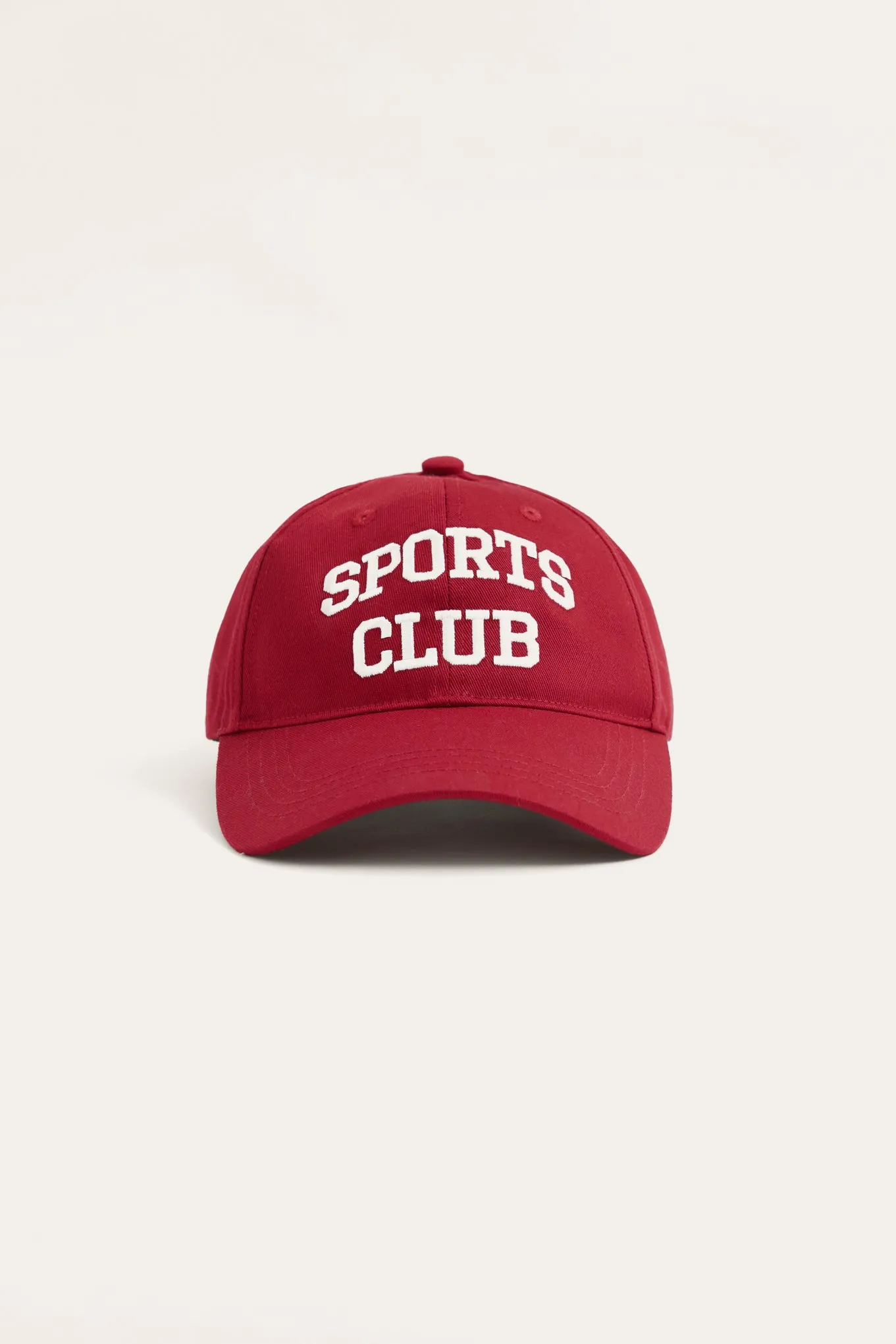 Red Sports Club Embroidered Cap sold by 4th and Reckless