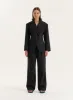 Black Cinched Waist Tailored Blazer- Reese sold by 4th and Reckless