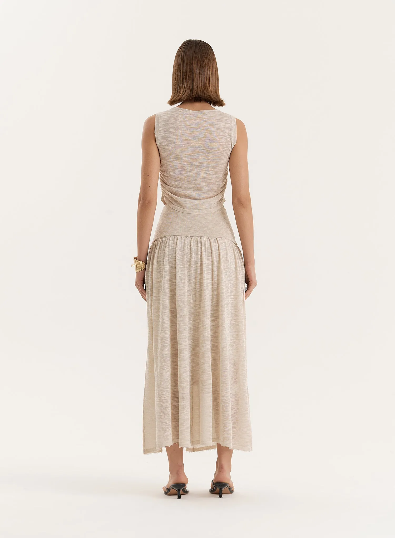 Beige Cropped Sleeveless Top sold by 4th and Reckless product image thumbnail 4