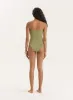 Olive Gold Ring Cut Out Bandeau Swimsuit- Nala sold by 4th and Reckless