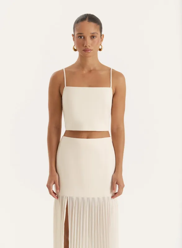 Cream Cami Crop Top- Lucian sold by 4th and Reckless