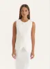 White Broderie Lace Waistcoat- Becki sold by 4th and Reckless