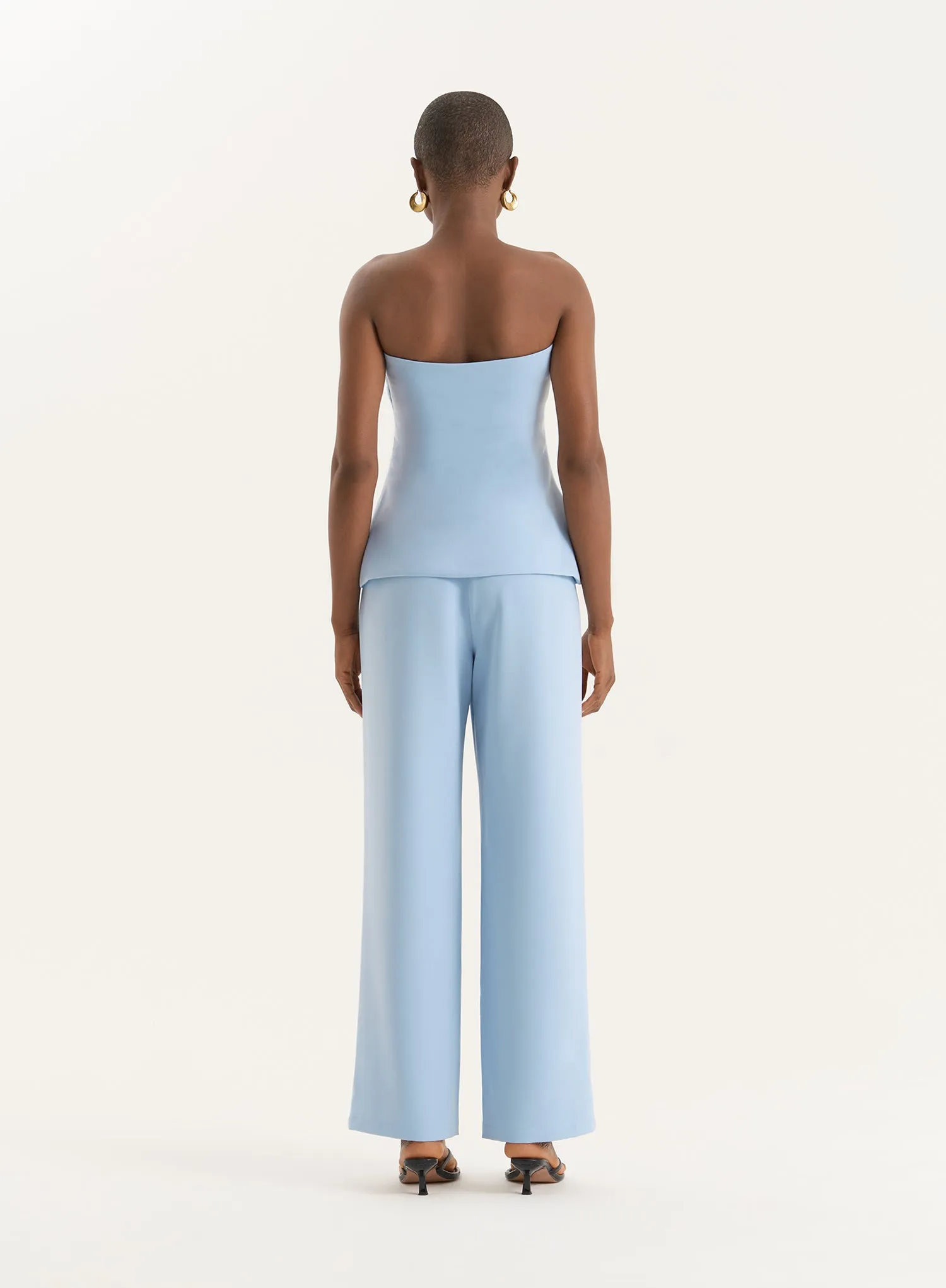 Blue Tailored Wide Leg Trousers- Sorcha sold by 4th and Reckless product image thumbnail 5
