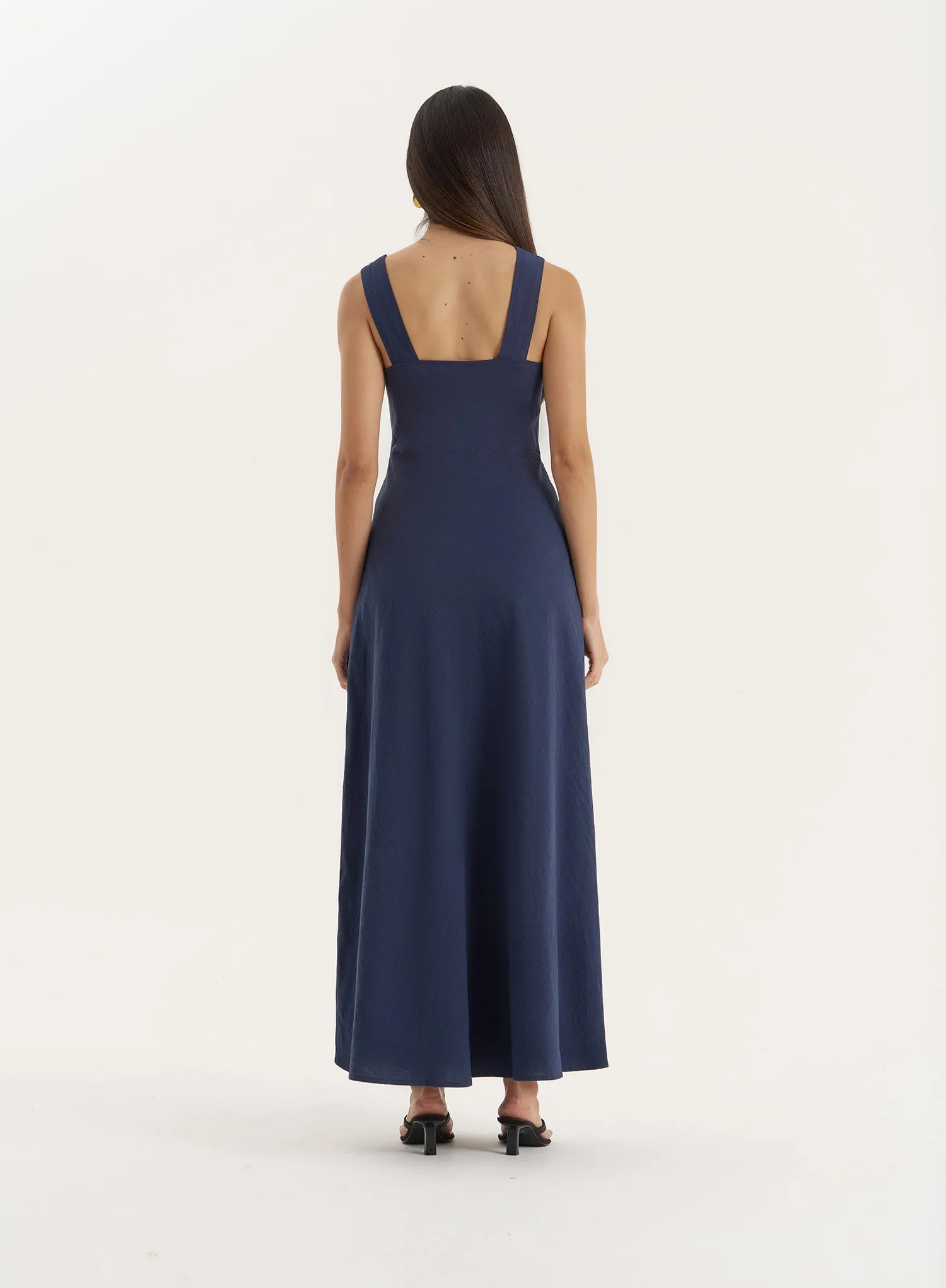 Navy Cut Out Maxi Dress- Briany sold by 4th and Reckless product image thumbnail 5