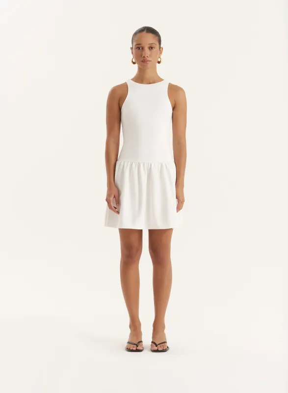 Cream Drop Waist Mini Dress sold by 4th and Reckless