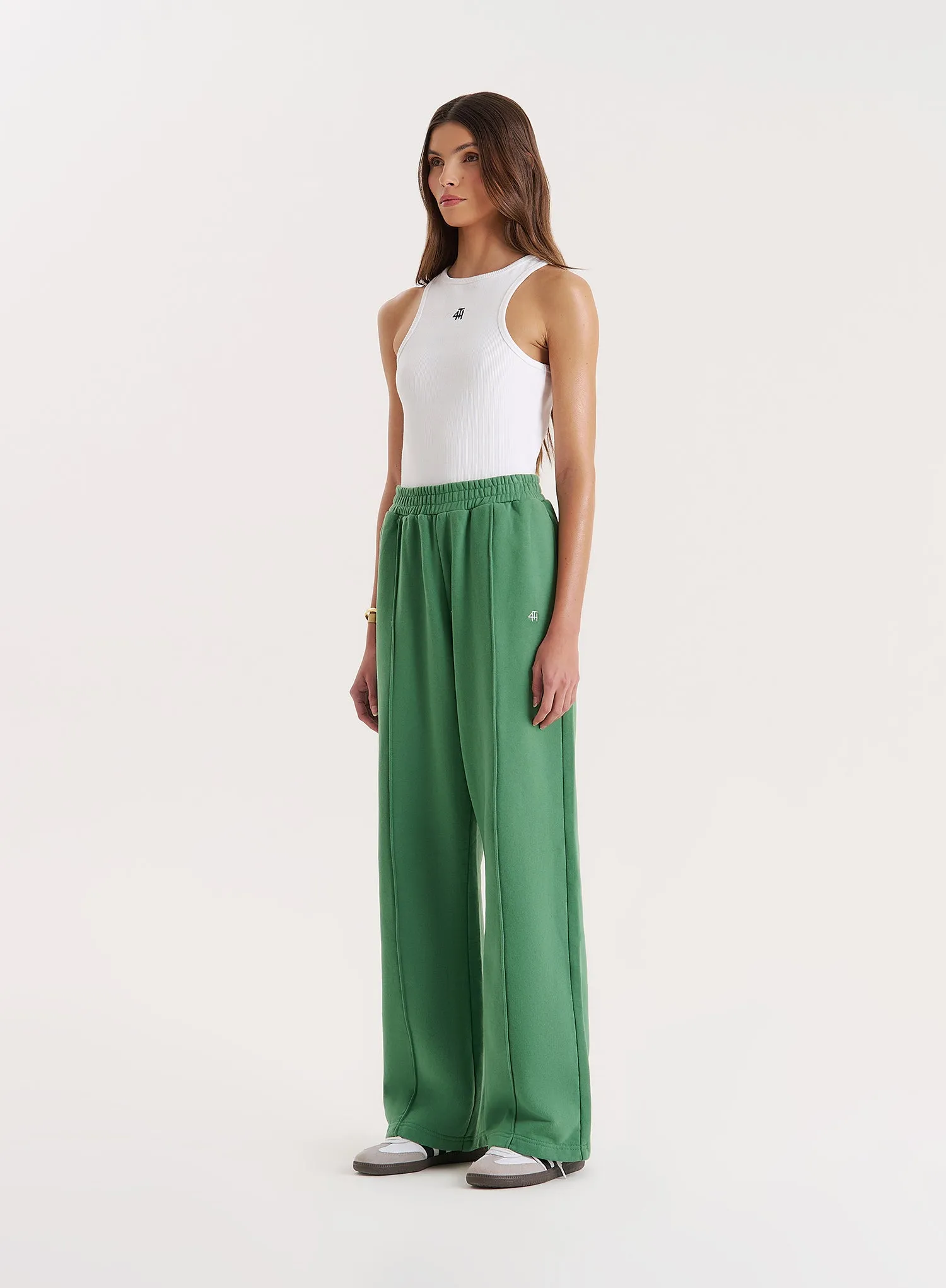 Green 4th Wide Leg Branded Joggers- Fergie sold by 4th and Reckless product image thumbnail 2