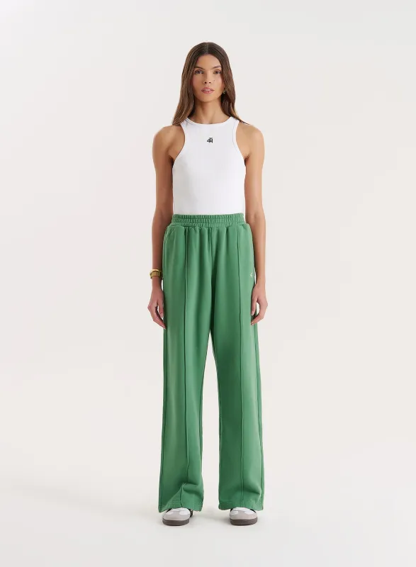 Green 4th Wide Leg Branded Joggers- Fergie sold by 4th and Reckless