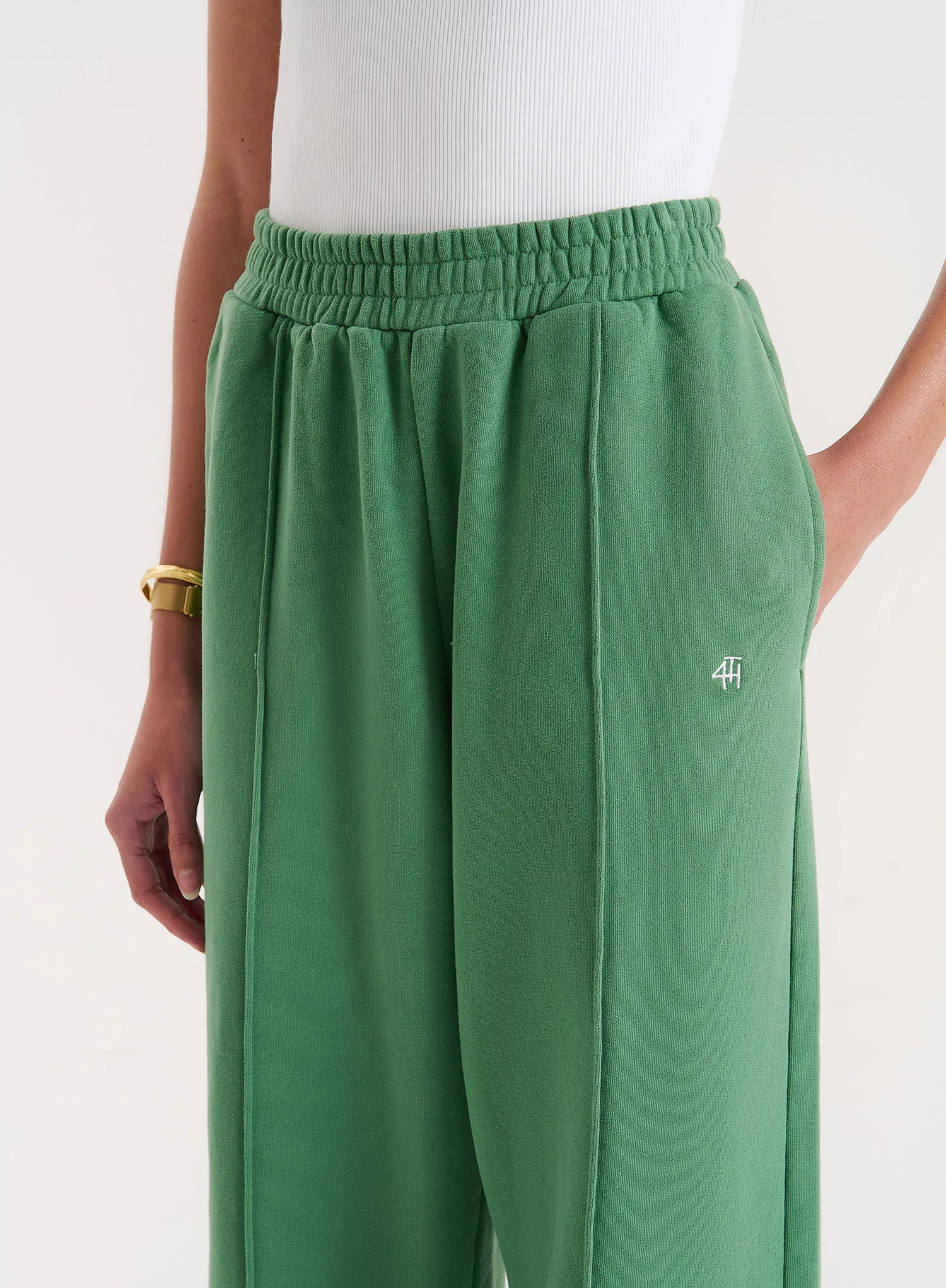 Green 4th Wide Leg Branded Joggers- Fergie sold by 4th and Reckless product image thumbnail 3
