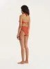 Coral High Waisted Bikini Bottom- Gia sold by 4th and Reckless