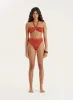 Coral High Waisted Bikini Bottom- Gia sold by 4th and Reckless
