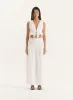 White Tie Front Cropped Top- Jadey sold by 4th and Reckless