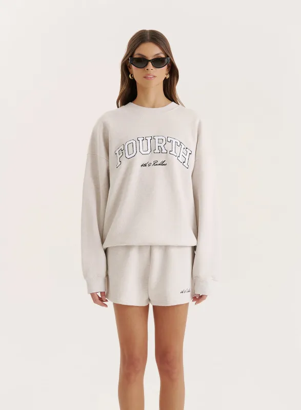 Grey Fourth Branded Sweatshirt- Leon sold by 4th and Reckless