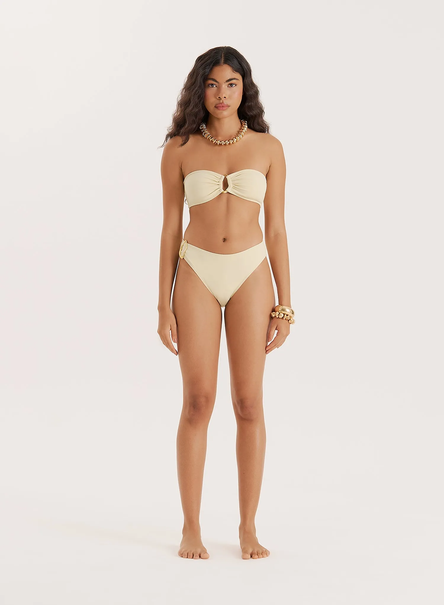 Buttercream Bandeau Bikini Top sold by 4th and Reckless product image thumbnail 5