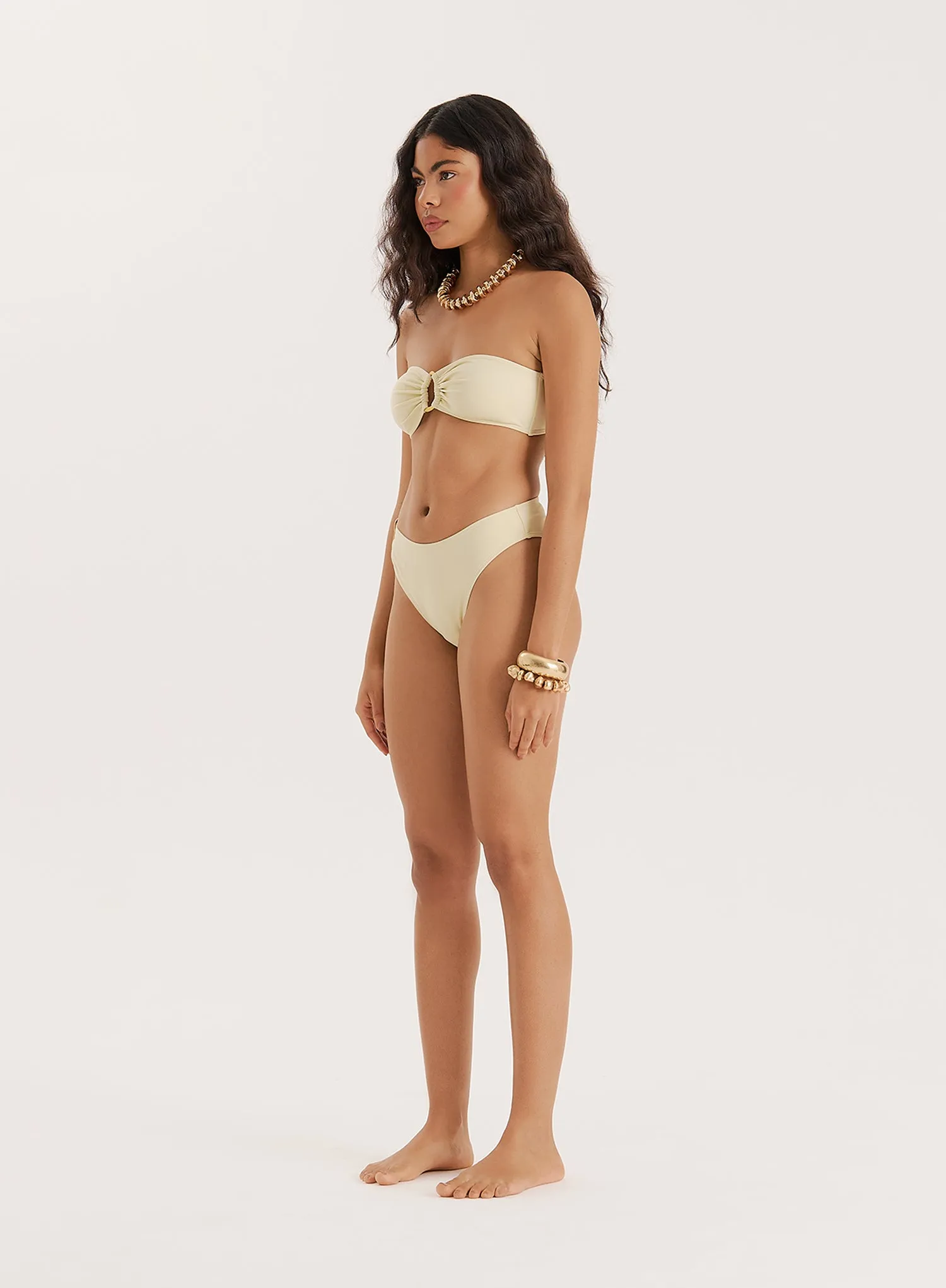Buttercream Bandeau Bikini Top sold by 4th and Reckless product image thumbnail 3