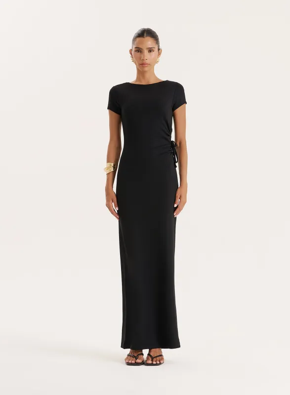 Black Jersey Cut Out Maxi Dress sold by 4th and Reckless