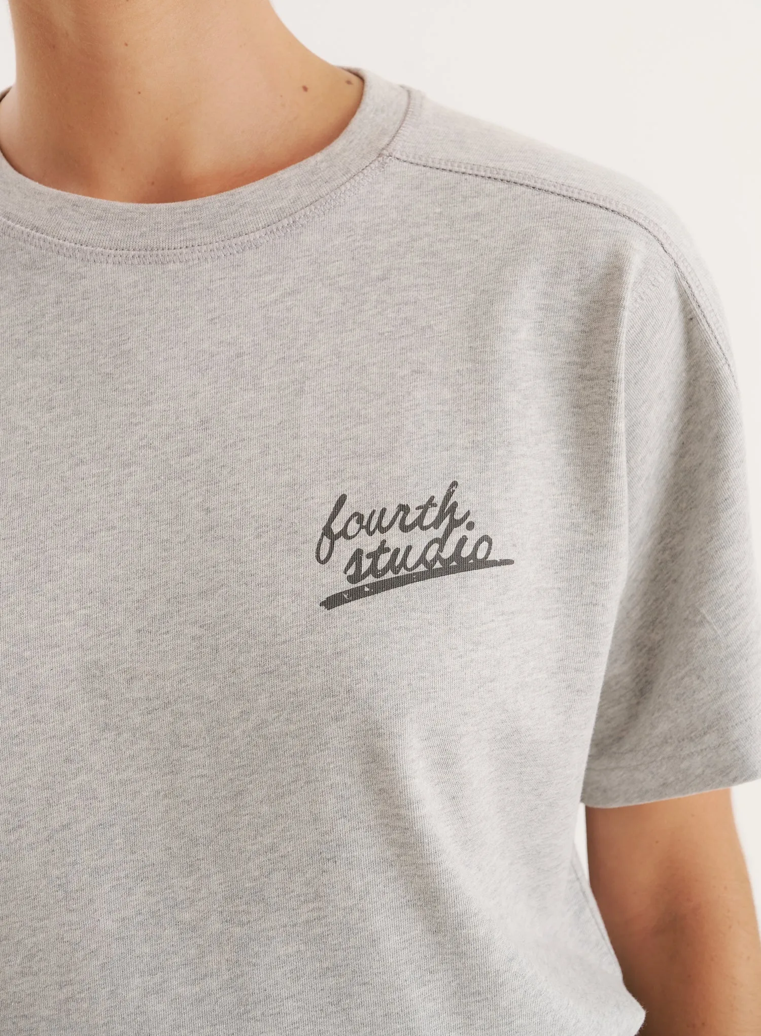 Grey Fourth Studio Cotton T-Shirt sold by 4th and Reckless product image thumbnail 3