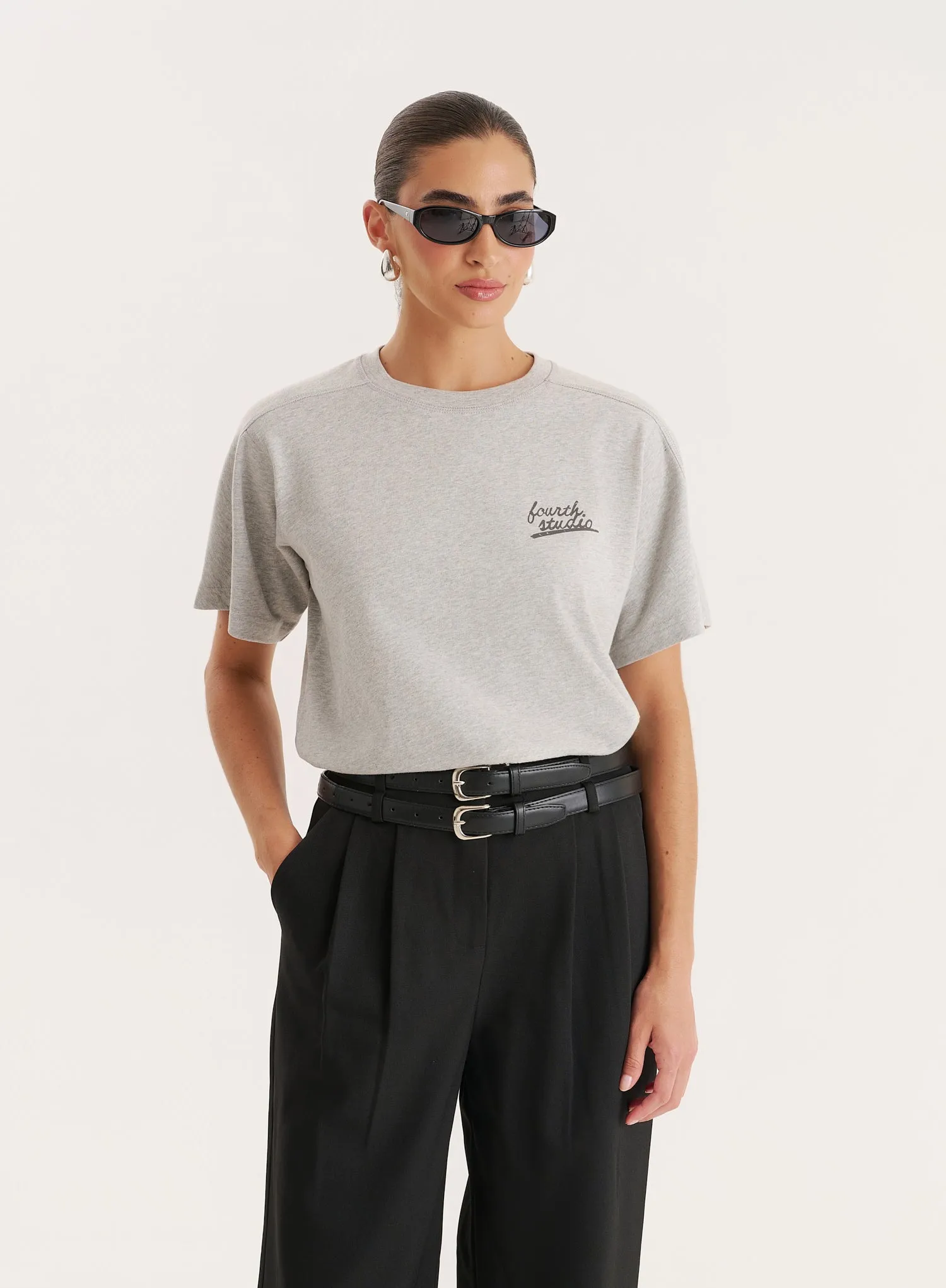 Grey Fourth Studio Cotton T-Shirt sold by 4th and Reckless