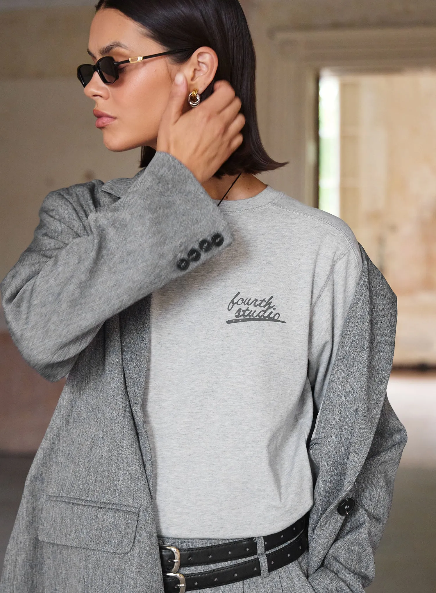 Grey Fourth Studio Cotton T-Shirt sold by 4th and Reckless product image thumbnail 2