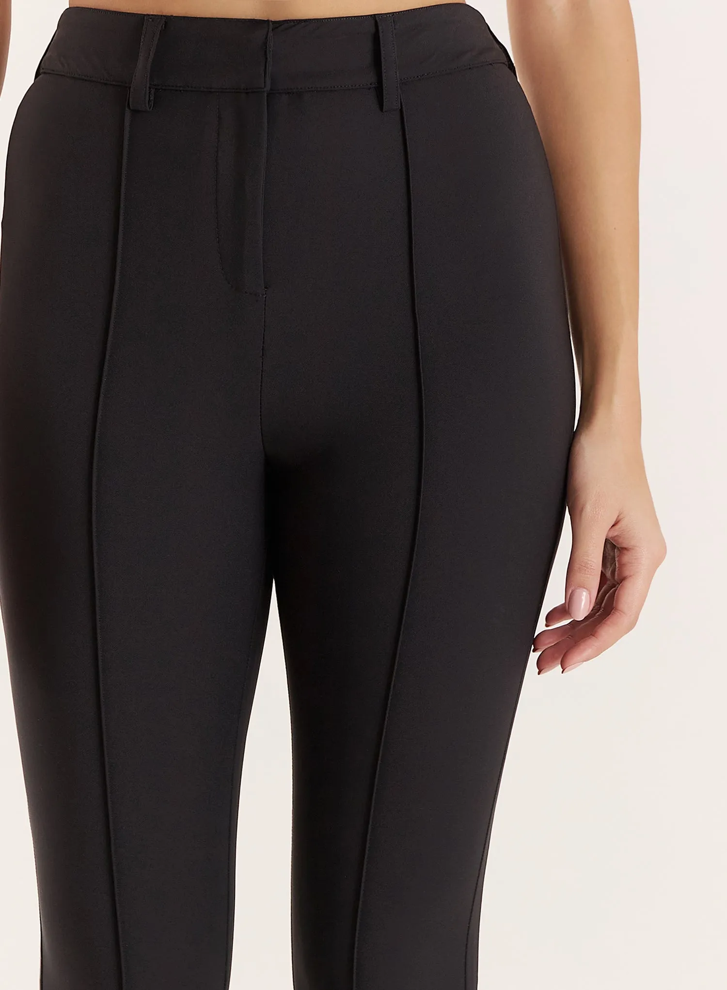 Black Slim Fit Tailored Stretch Trouser sold by 4th and Reckless product image thumbnail 4