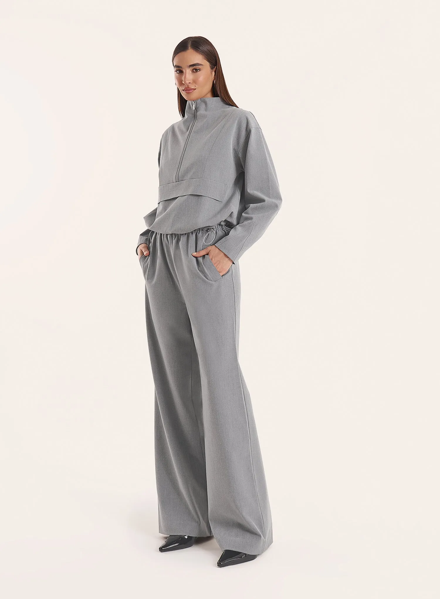 Grey Toggle Waist Trousers sold by 4th and Reckless product image thumbnail 4