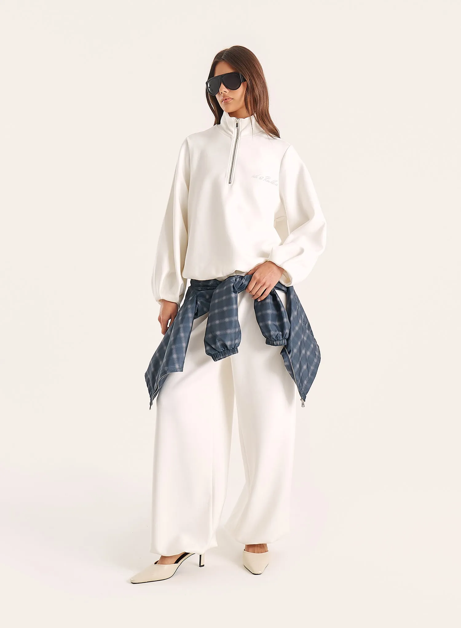 Cream Balloon Leg Cargo Joggers sold by 4th and Reckless product image thumbnail 4