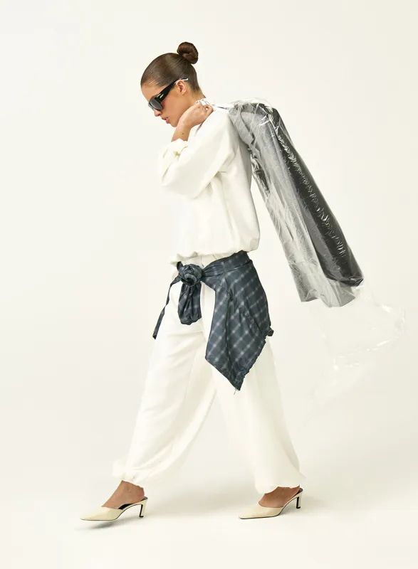 Cream Balloon Leg Cargo Joggers sold by 4th and Reckless