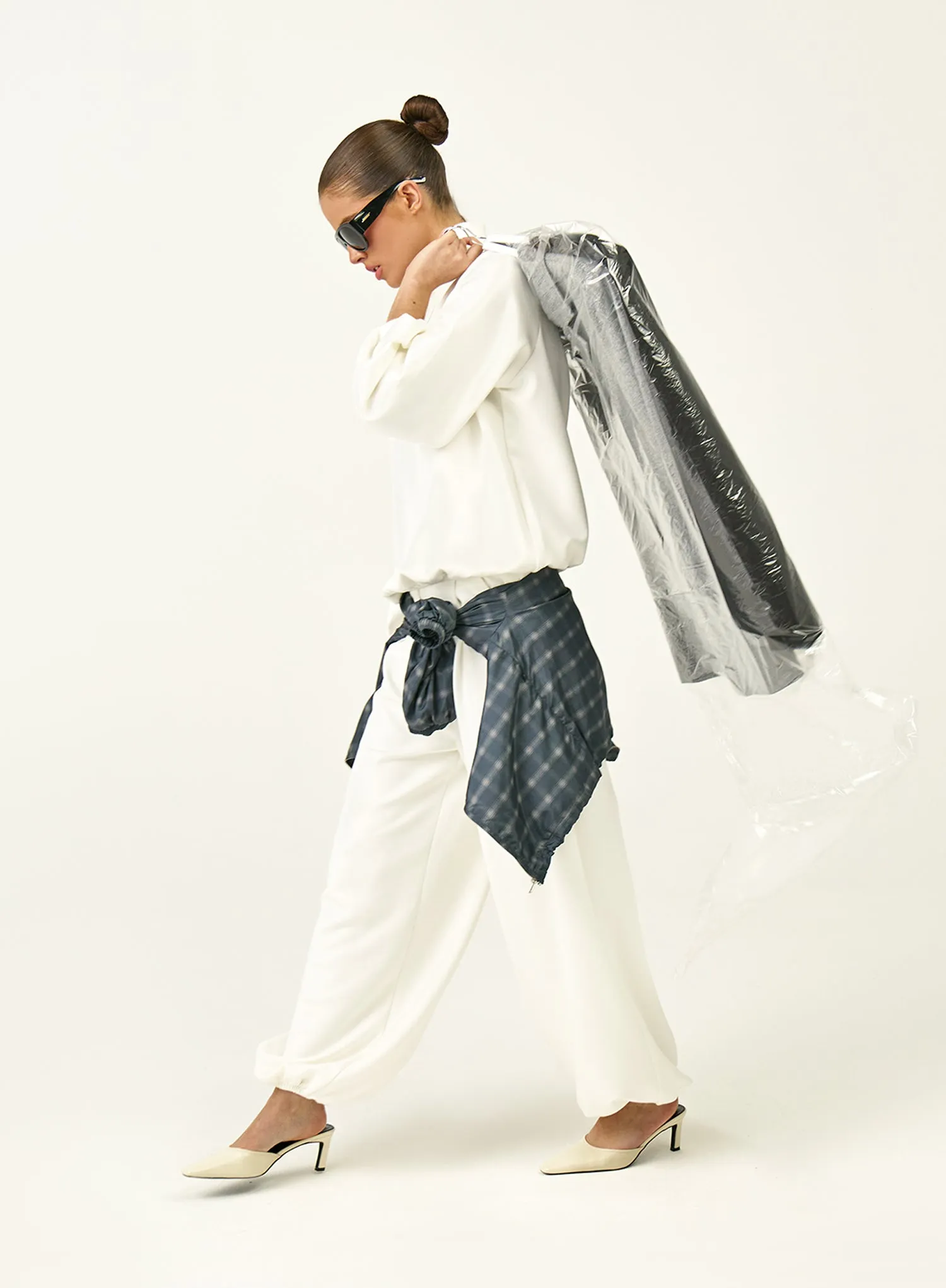 Cream Balloon Leg Cargo Joggers sold by 4th and Reckless