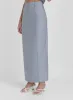 Blue Tailored Midaxi Skirt- Diaz sold by 4th and Reckless