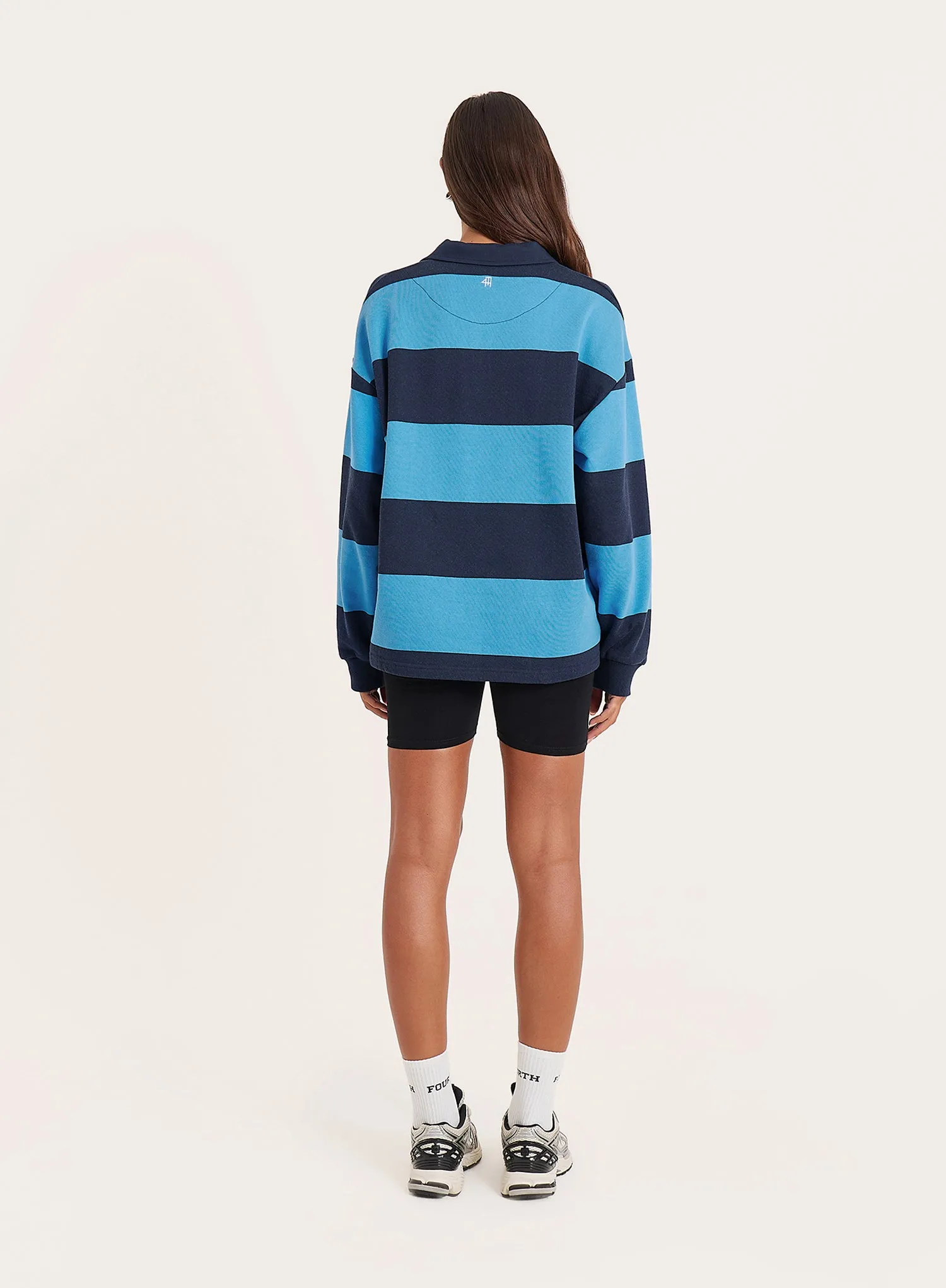 Blue Stripe Fourth Branded Rugby Top sold by 4th and Reckless product image thumbnail 4