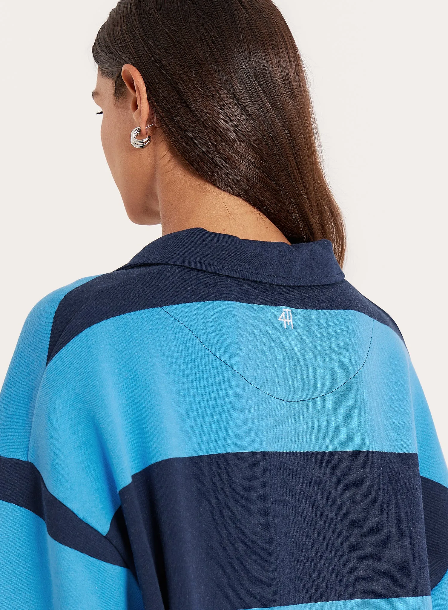 Blue Stripe Fourth Branded Rugby Top sold by 4th and Reckless product image thumbnail 5