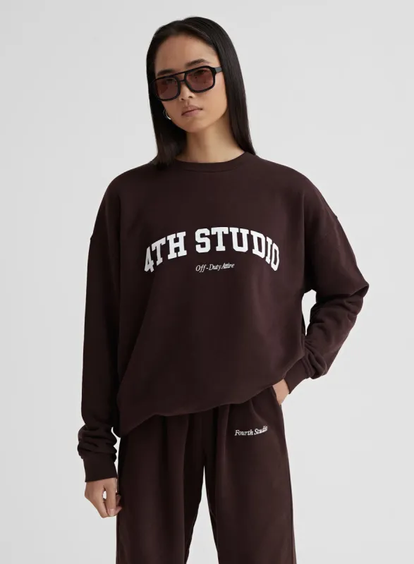 Espresso Fourth Studio Oversized Sweatshirt – Sera sold by 4th and Reckless