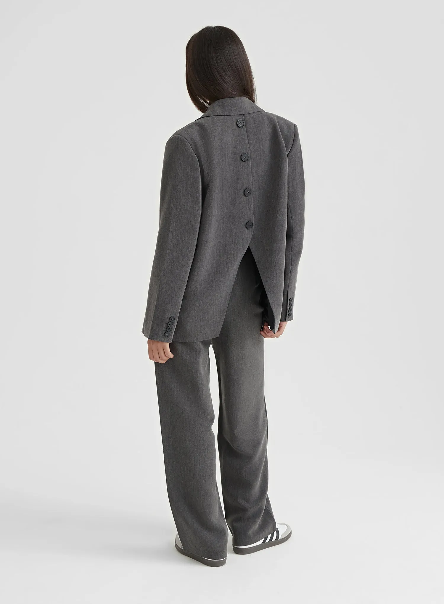 Dark Grey Tailored Trousers sold by 4th and Reckless product image thumbnail 4