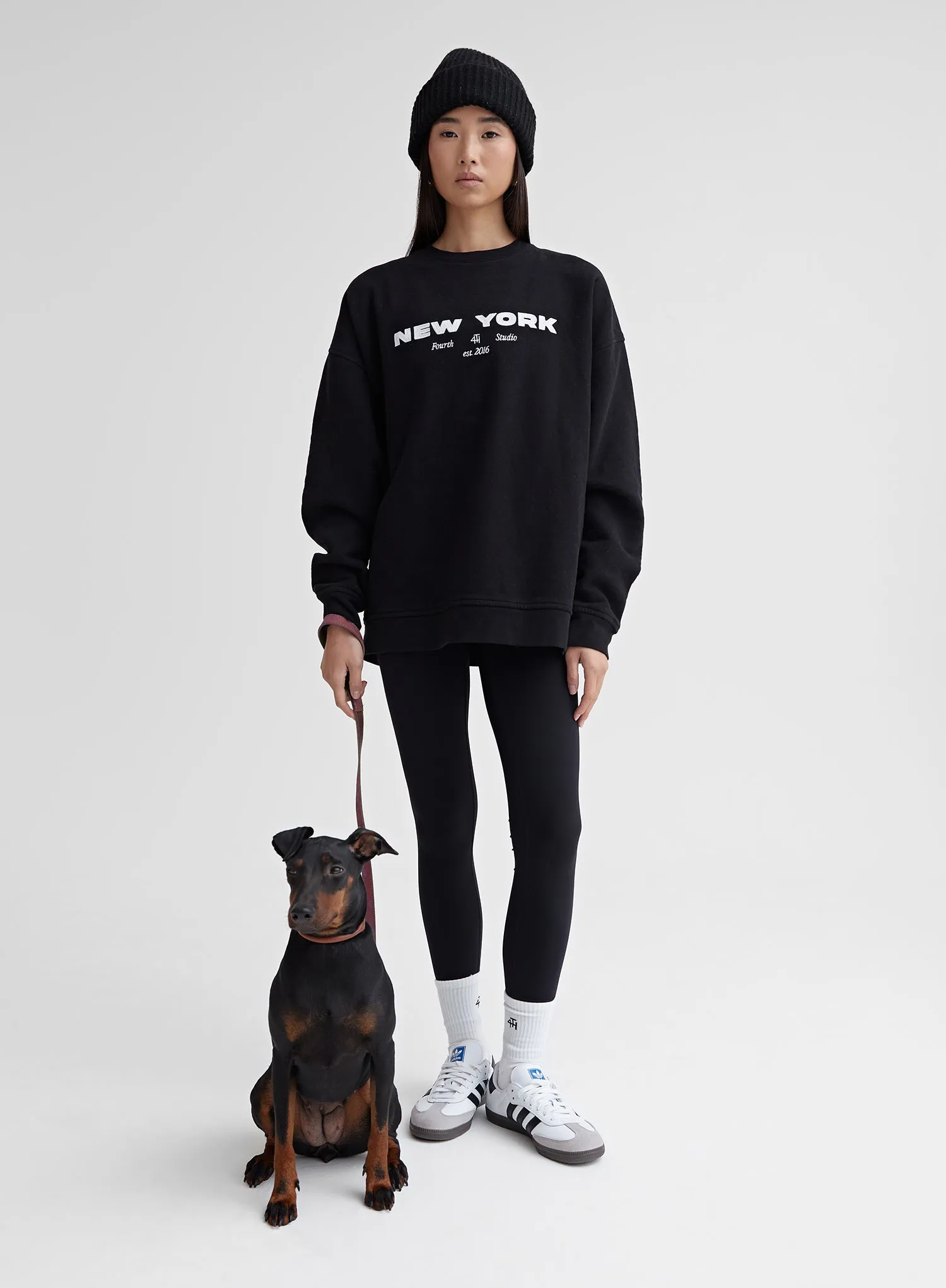 Black New York Embroidered Sweatshirt – Asha sold by 4th and Reckless product image thumbnail 2