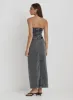 Washed Grey Denim Midaxi Skirt - Maxine sold by 4th and Reckless