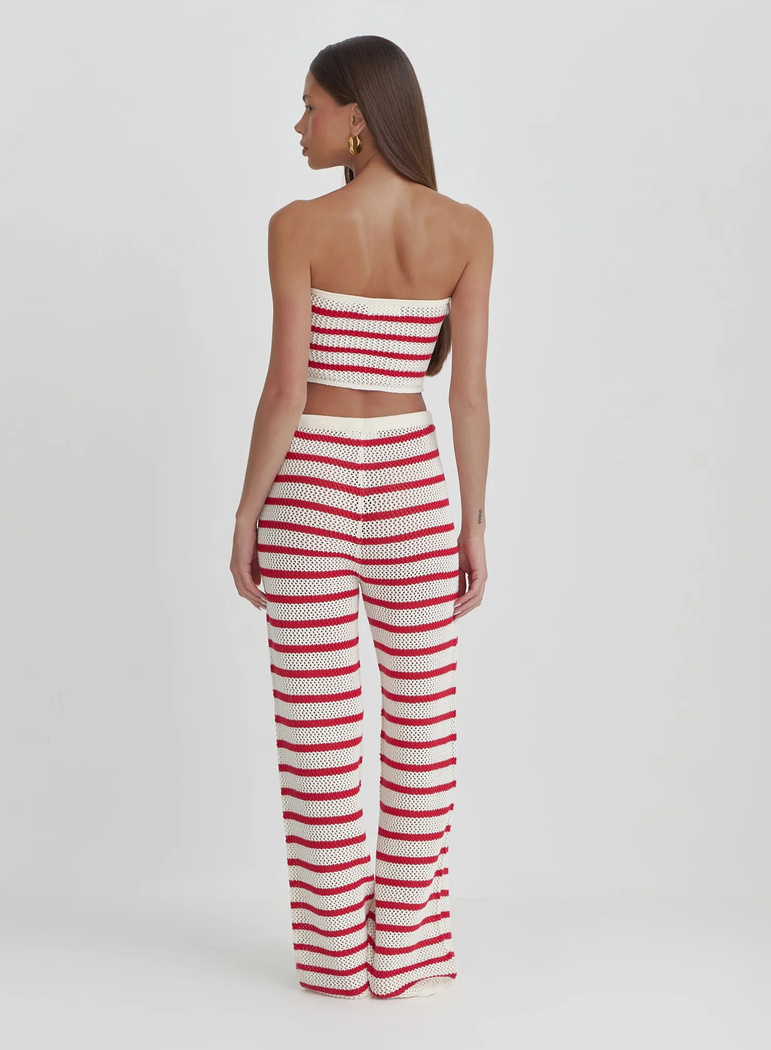 Red And White Stripe Knitted Top- Lior sold by 4th and Reckless product image thumbnail 5