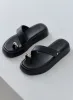 Black PU Flatform Sandal- Rowan sold by 4th and Reckless