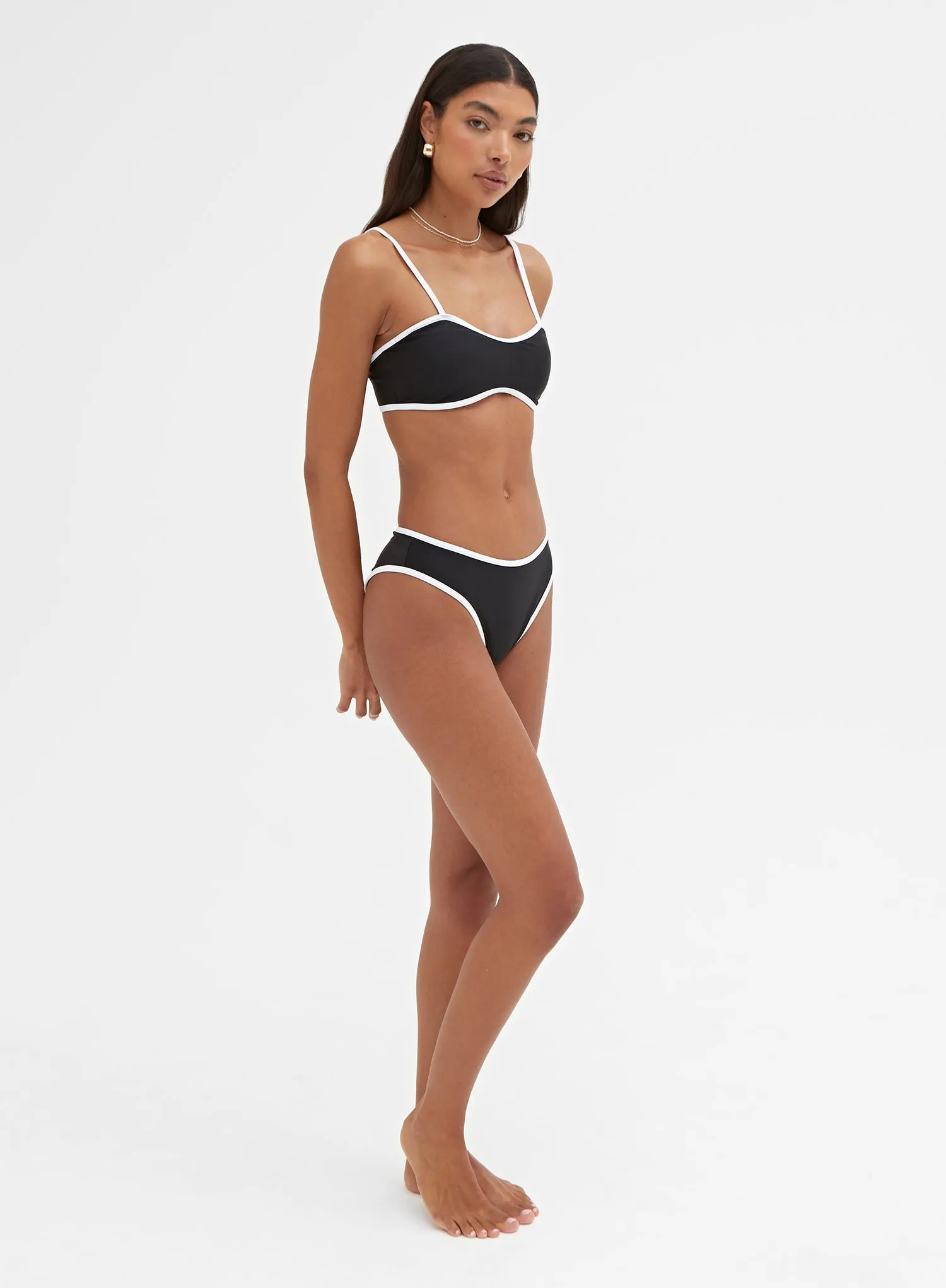 Black Contrast Trim Bikini Bottom – Calli sold by 4th and Reckless product image thumbnail 5