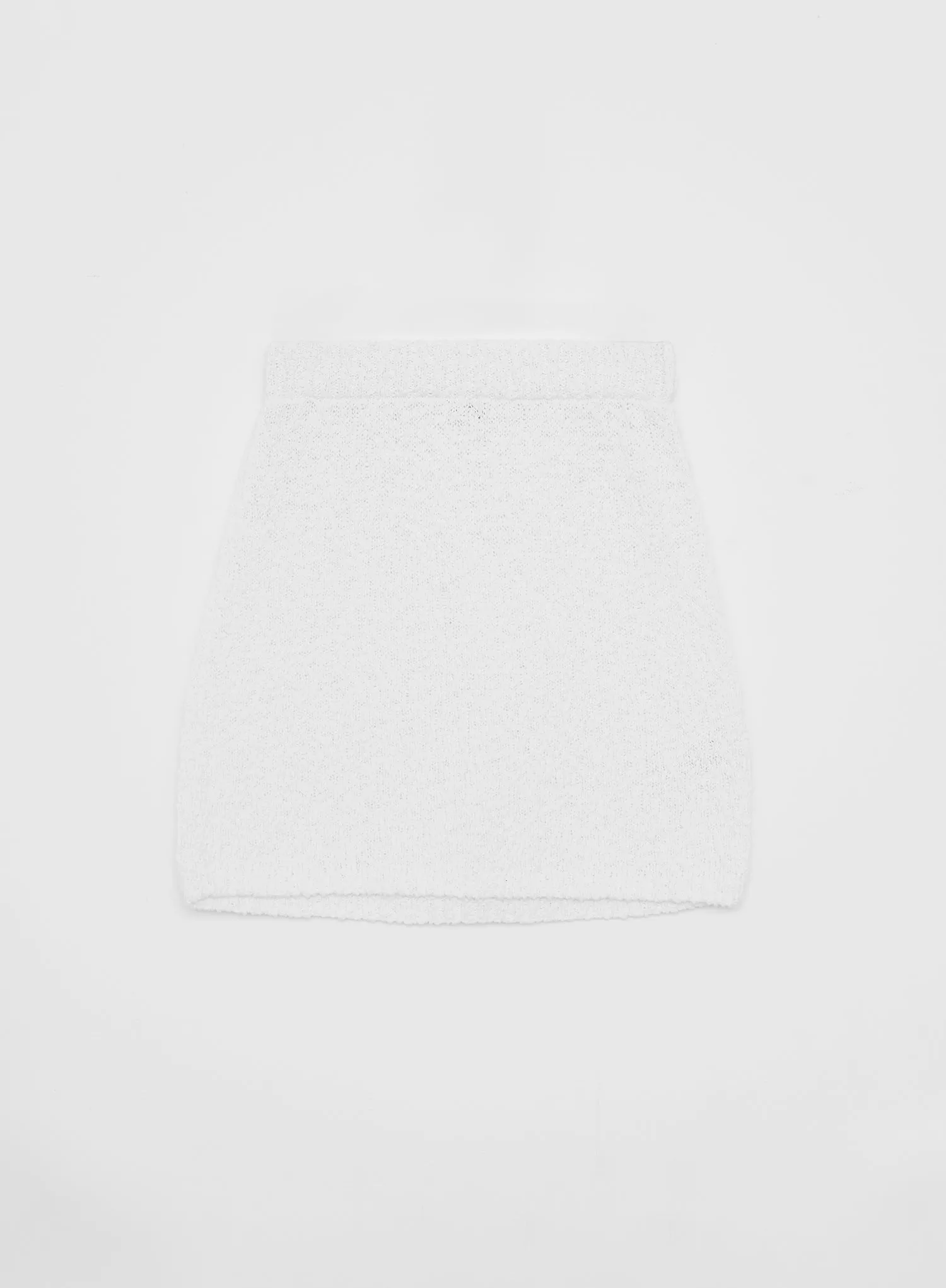 White Cotton Knit Mini Skirt - Eden sold by 4th and Reckless product image thumbnail 2