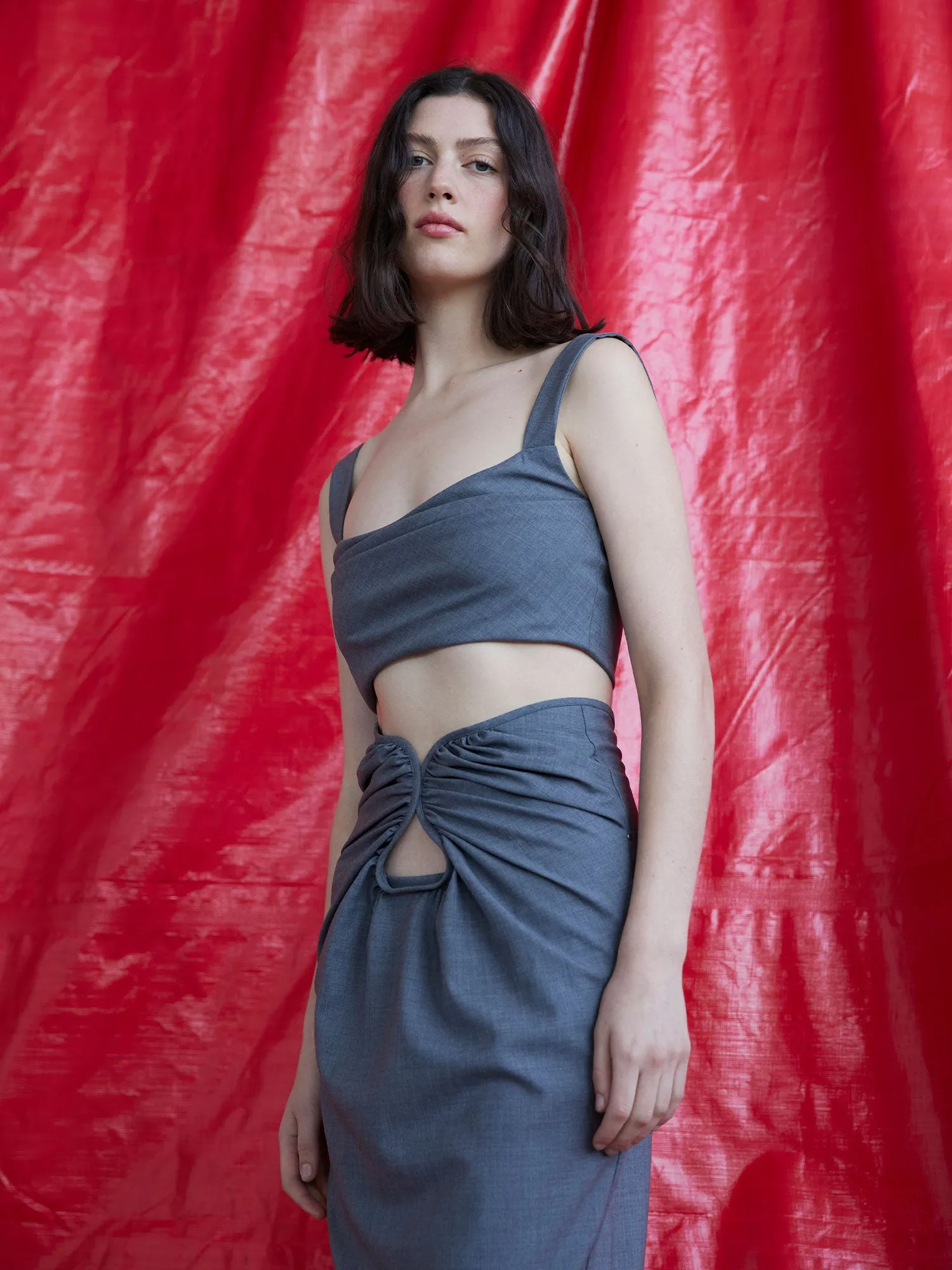 08 Amara Bustier | Charcoal sold by Paris Georgia product image thumbnail 3