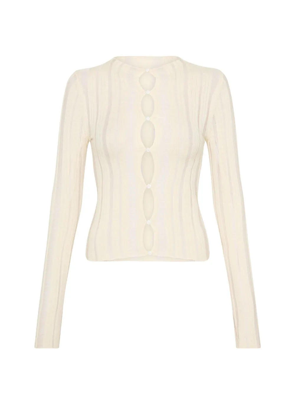 08 Declan Top | Cream sold by Paris Georgia product image thumbnail 2