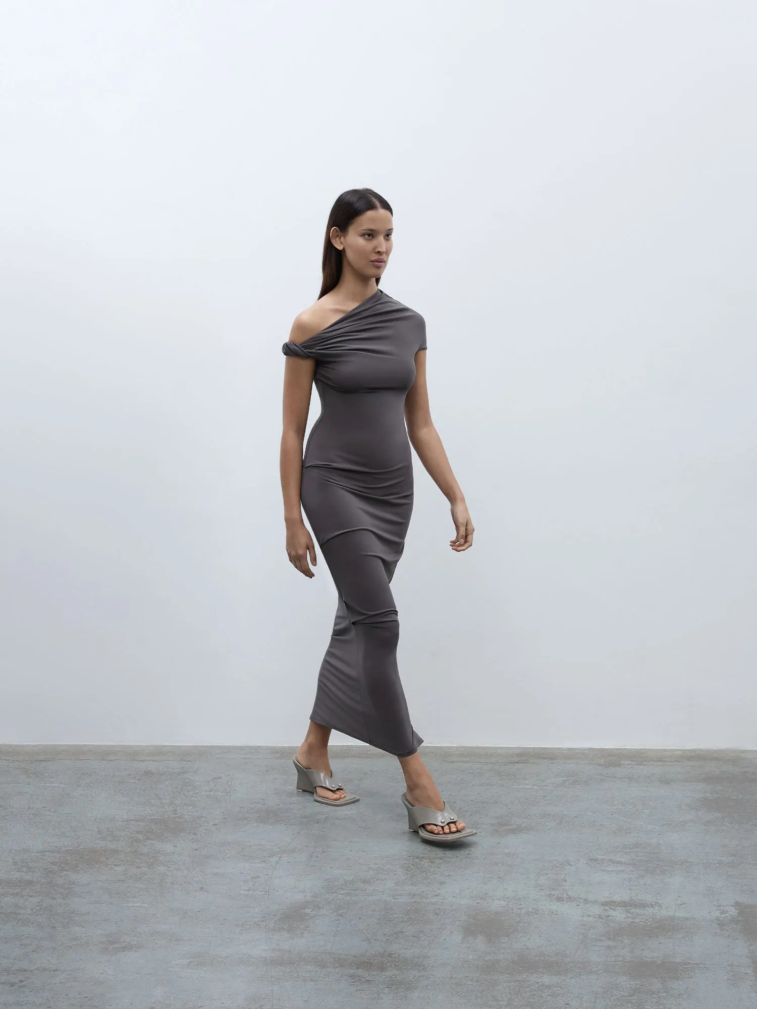 Elemental Ida Dress | Mushroom sold by Paris Georgia