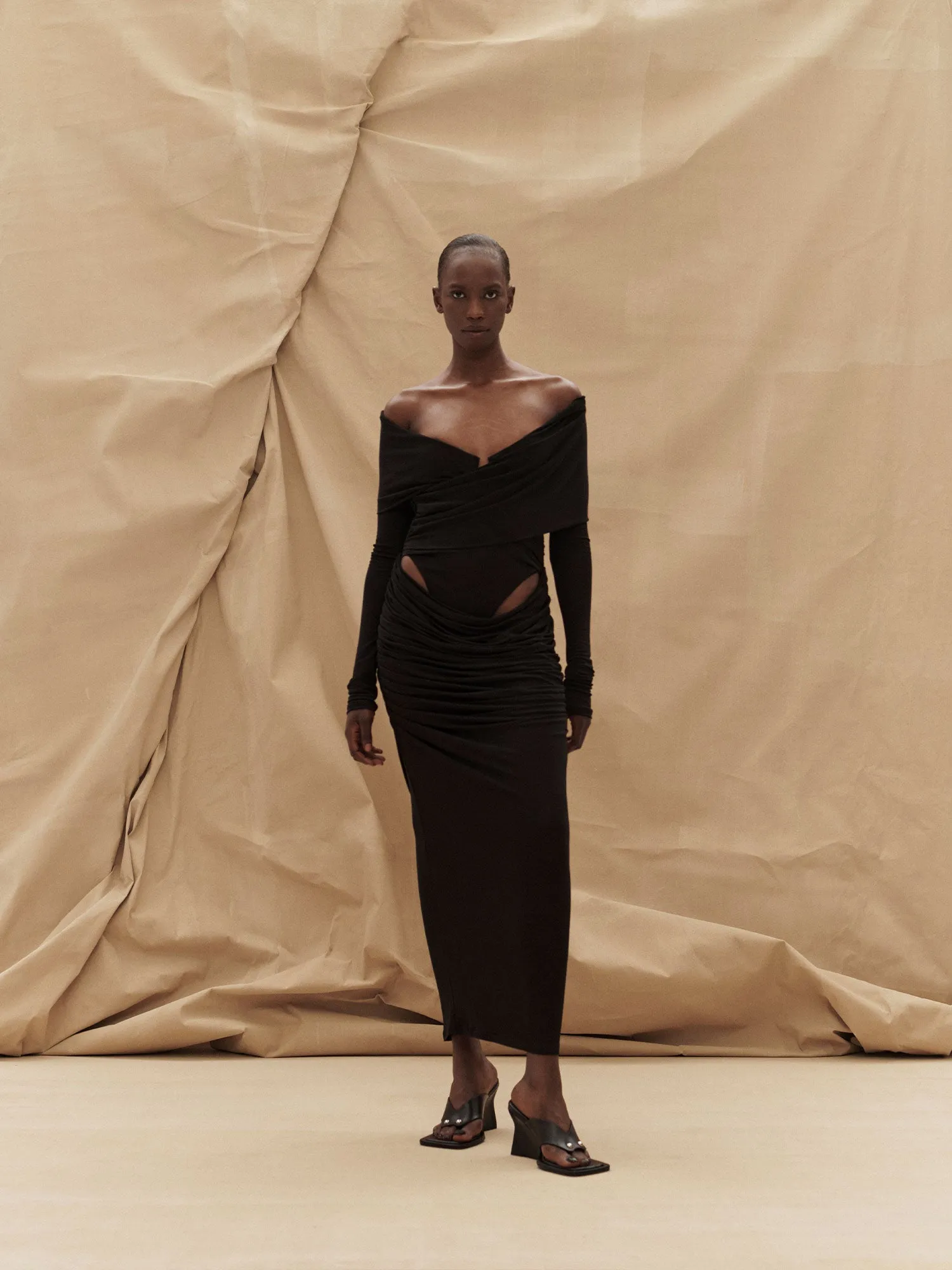 07 OTTO DRESS | BLACK sold by Paris Georgia