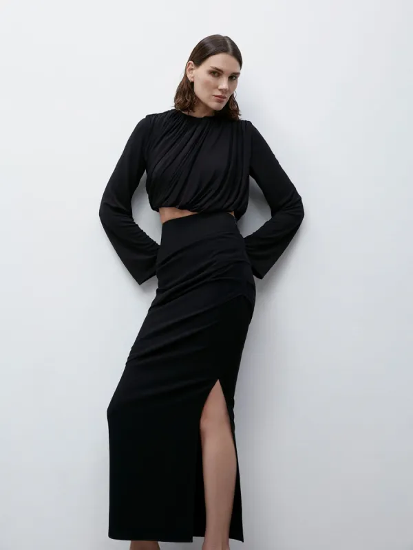 09 Bhavna Top | Black made by Paris Georgia