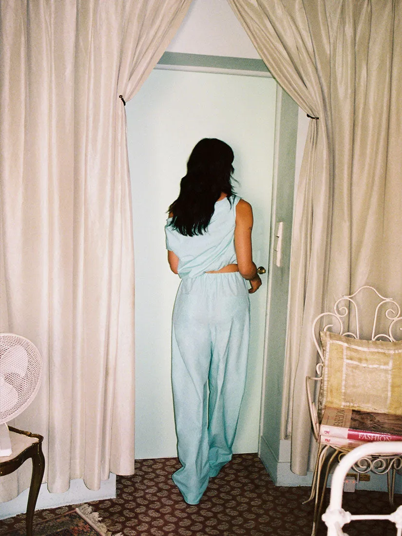 Cocoon Trackpant | Aqua sold by Paris Georgia product image thumbnail 3