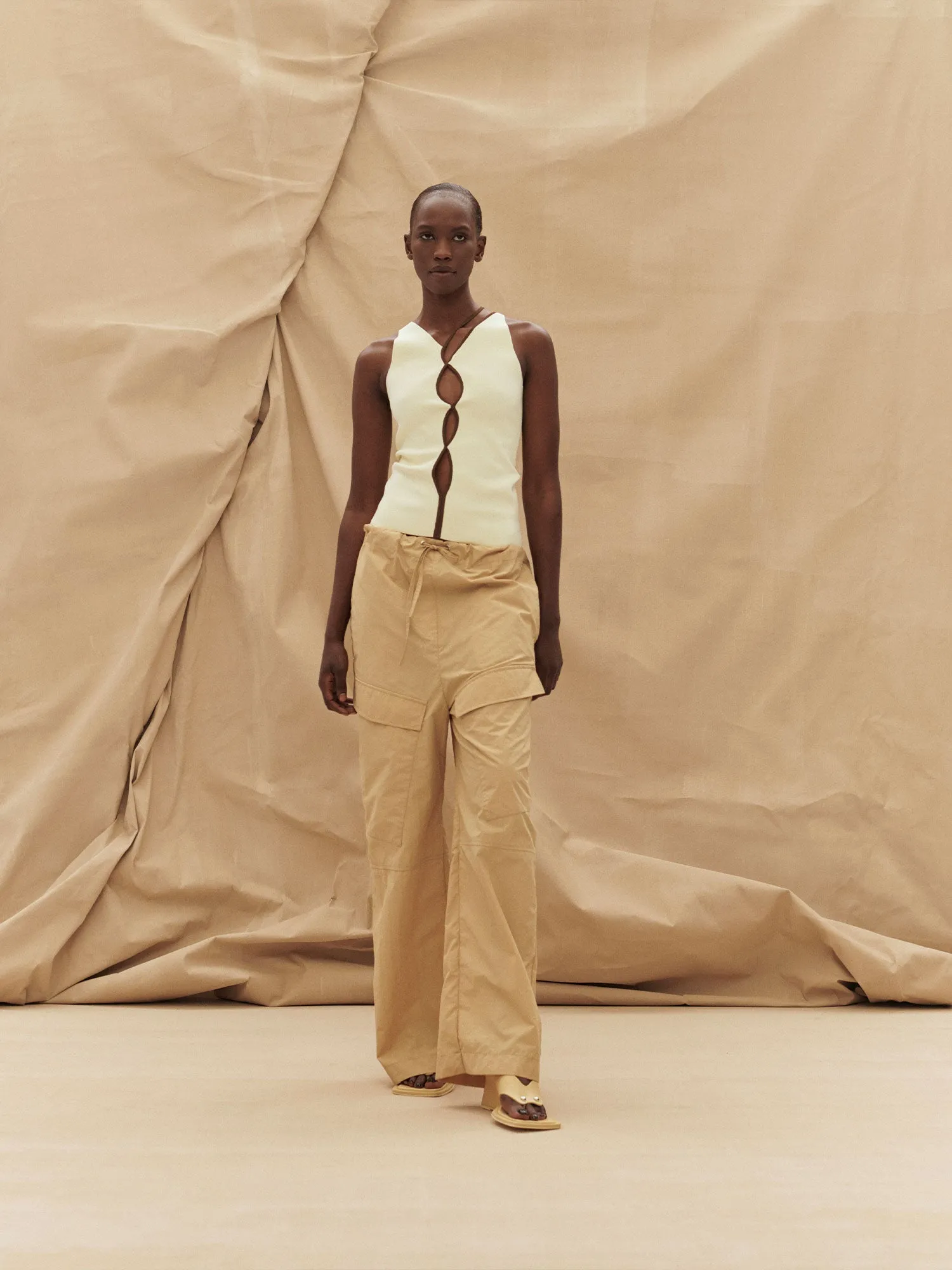 07 HERB TROUSER | SAND sold by Paris Georgia product image thumbnail 4