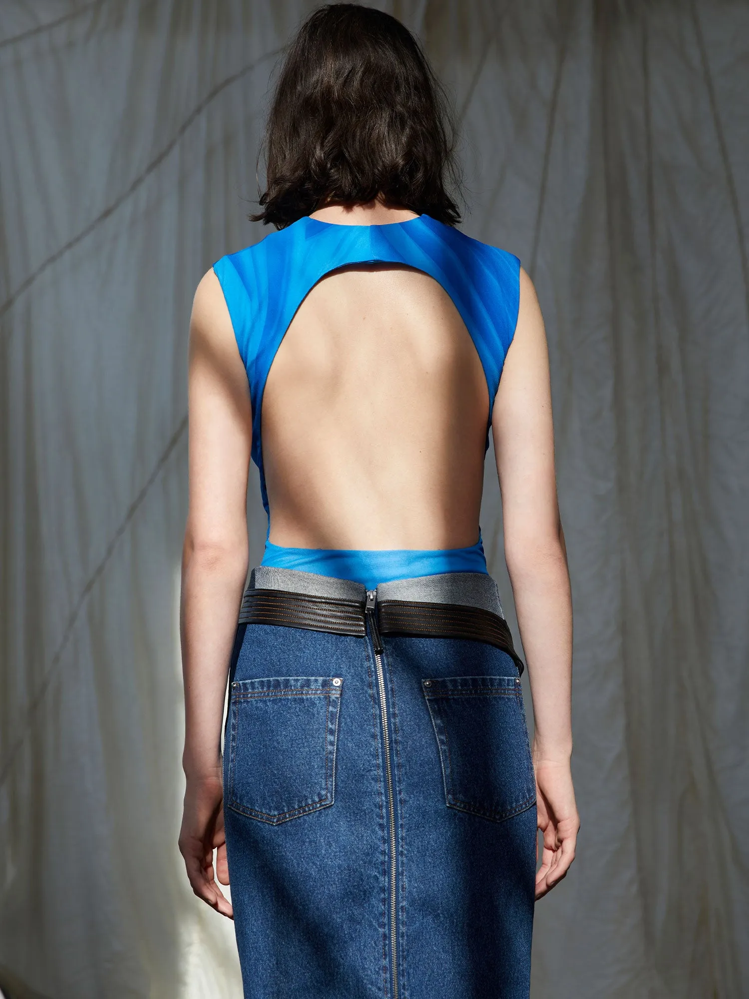 08 Circle Bodysuit | Ibiza Blue sold by Paris Georgia product image thumbnail 4