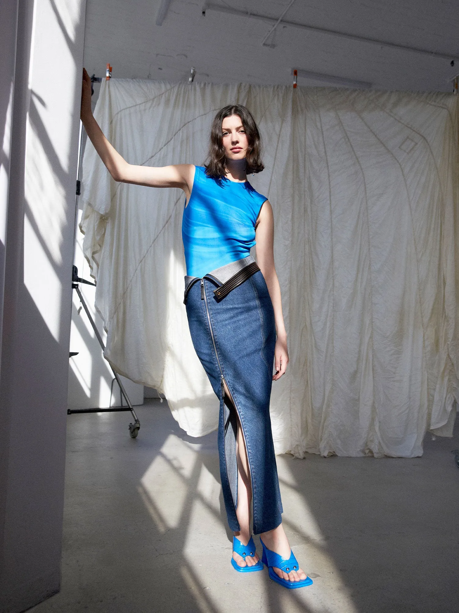 08 Circle Bodysuit | Ibiza Blue sold by Paris Georgia product image thumbnail 3