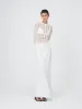 09 Crochet Top | White sold by Paris Georgia