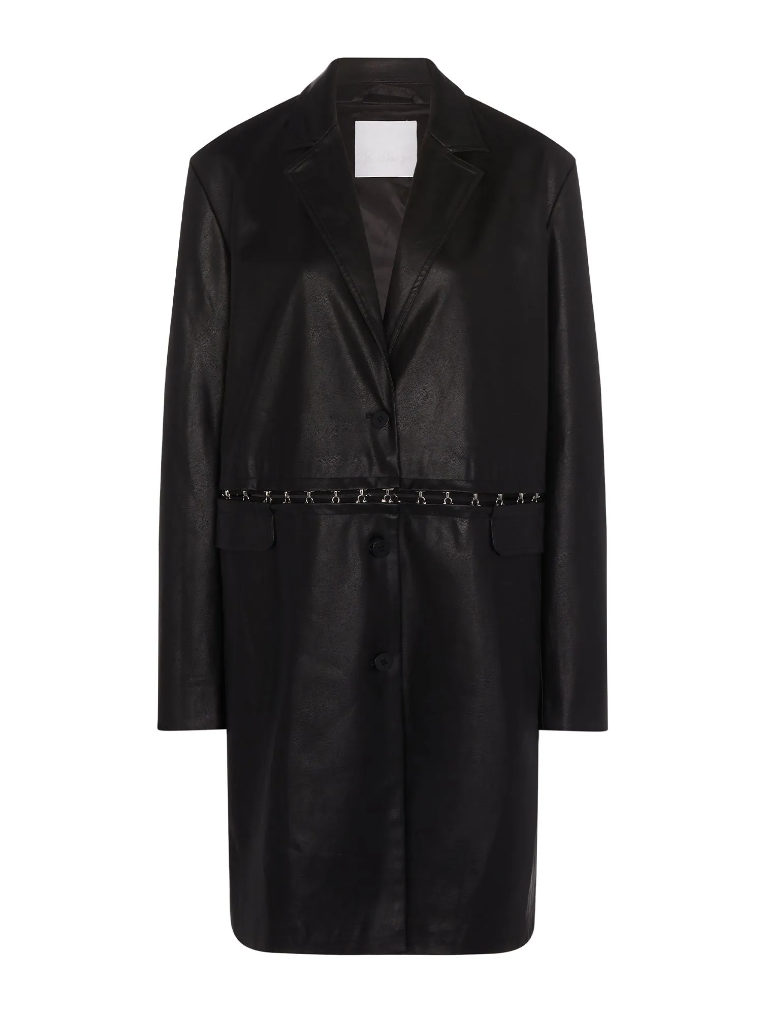 07 TAILORED FAUX LEATHER JACKET | BLACK sold by Paris Georgia product image thumbnail 2